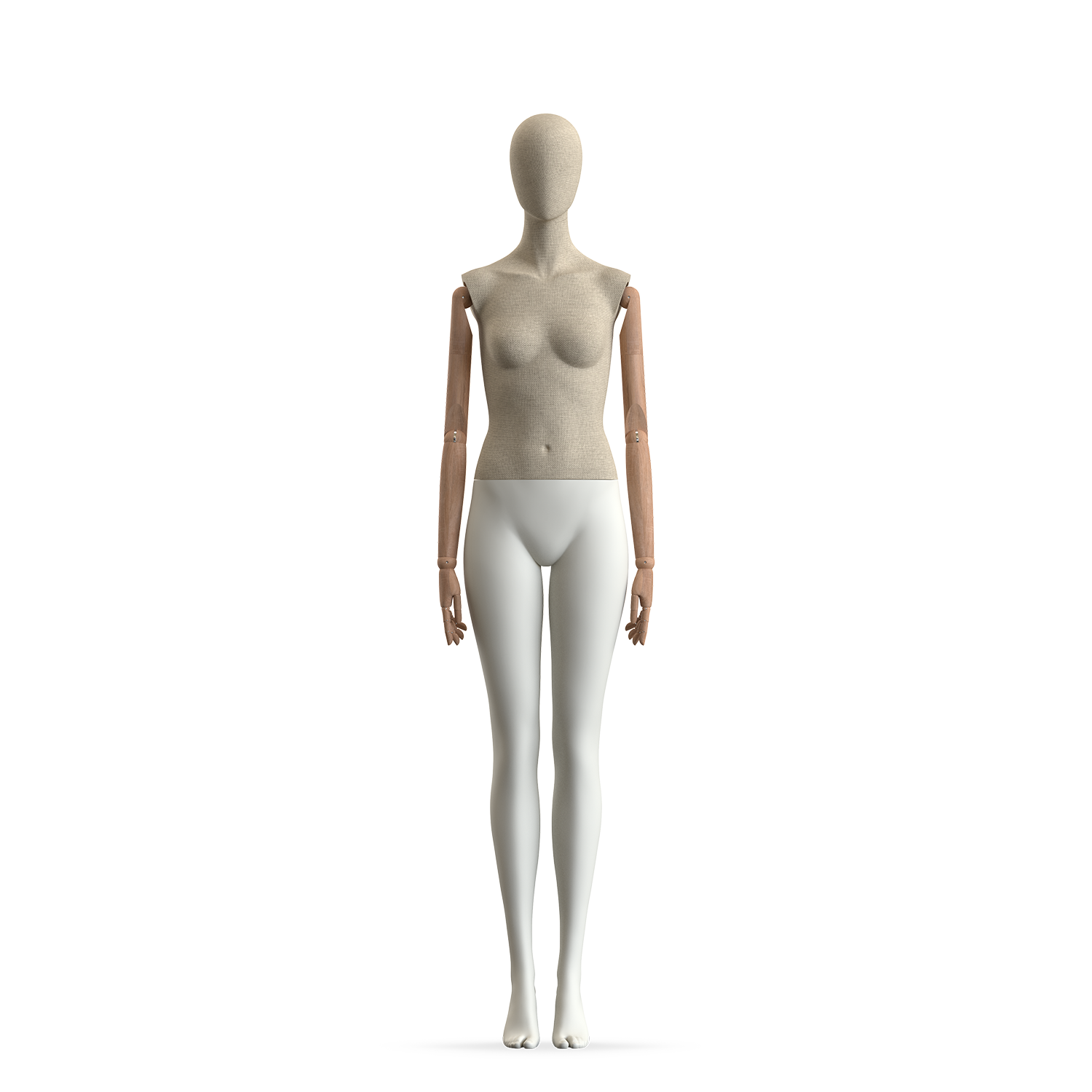 Hans Boodt Mannequins - Essential - F9800-WOOD-FABRIC