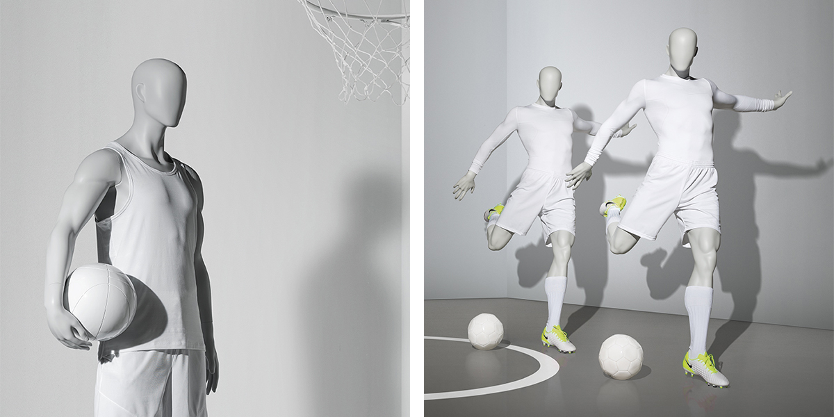 Dynamic sport mannequins – Sport collection Hans Boodt Mannequins