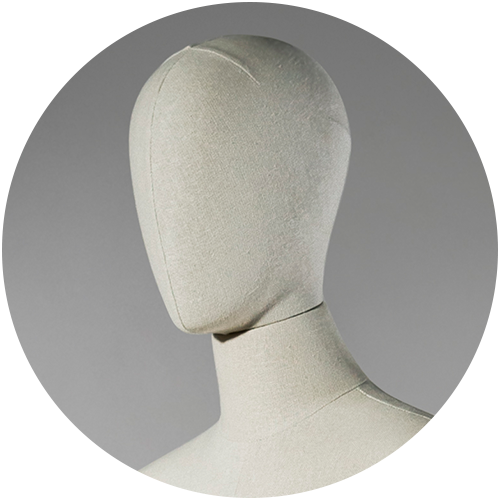 Covered torsos mannequins – Wonderwood collection Hans Boodt Mannequins