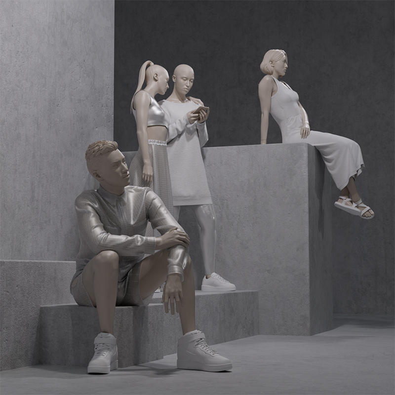 Realistic mannequins – Untitled collection Hans Boodt Mannequins