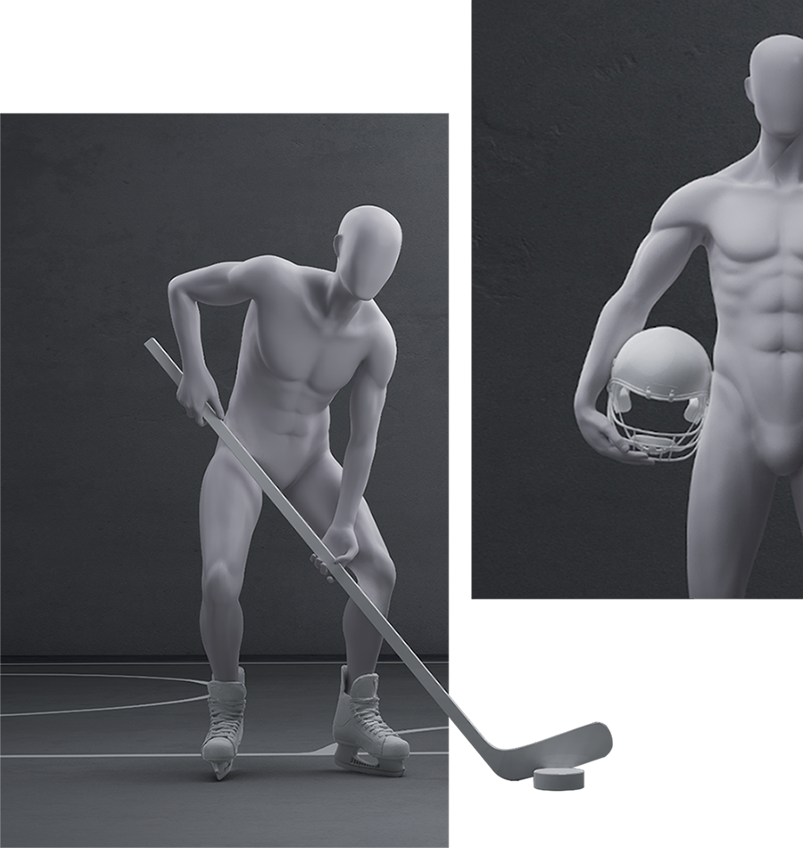 Hockey mannequins - Hans Boodt Mannequins